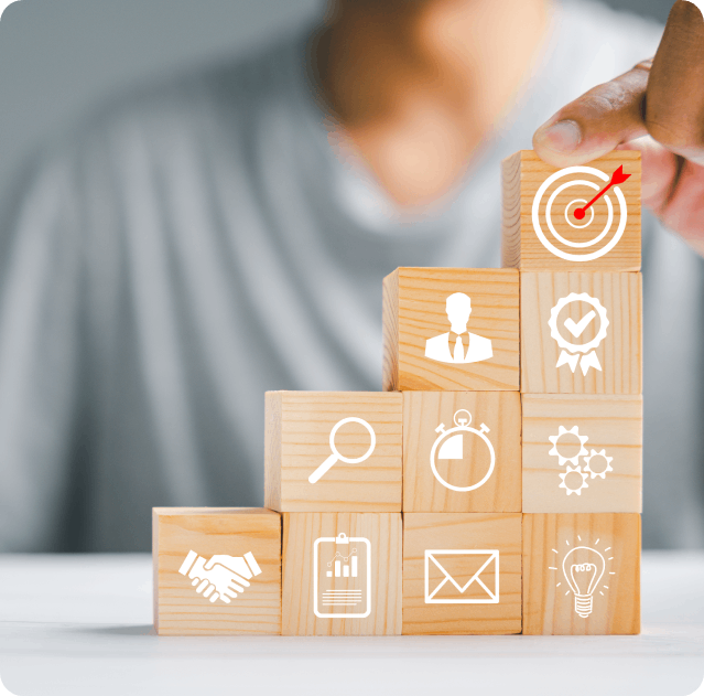 Feature Results: Action to Automation A visual representation of the automated customer journey from a QR code scan to lead capture and scheduled social media content