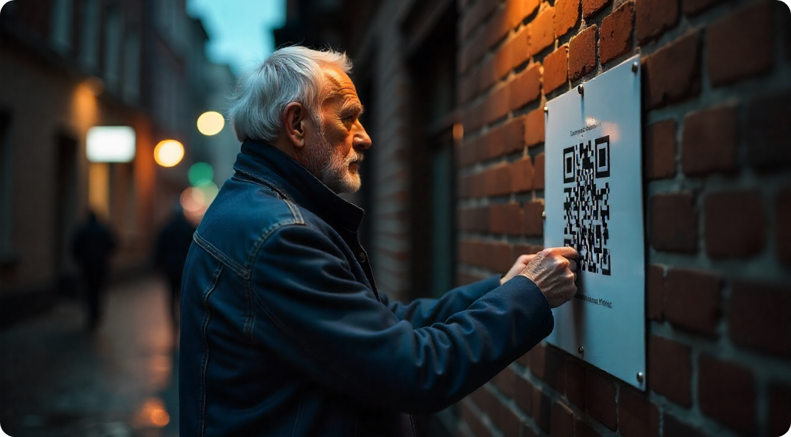 Simple Actions, Powerful Automated Results A simple QR code scan at a local business triggering a sophisticated background ecosystem of automated marketing actions